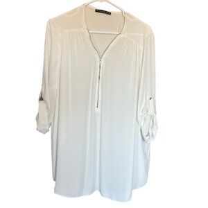 Atmosphere top in Cream Blouse size Large.